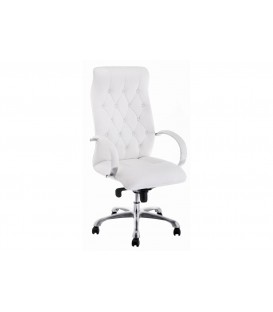 Компьютерное кресло Osiris white / satin chrome 15425