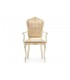 Кресло деревянное Руджеро патина золото / бежевый