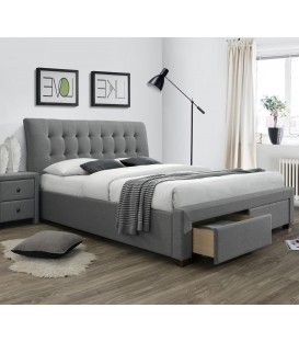 Кровать Halmar PERCY (серый) 160/200