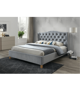 Кровать Signal ASPEN Velvet (серый) 160/200