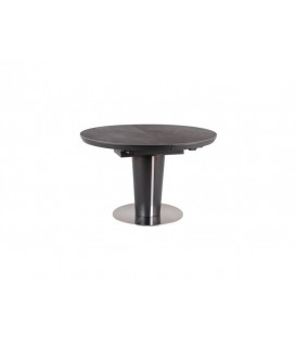 Стол обеденный SIGNAL ORBIT 120 (серый керамический/матовый антрацит)
