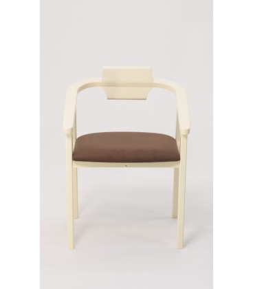 Стул-кресло Челси ПМ слоновая кость коричневый