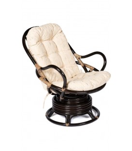 Кресло вращающееся "FLORES" 5005 без подушки, античный коричневый