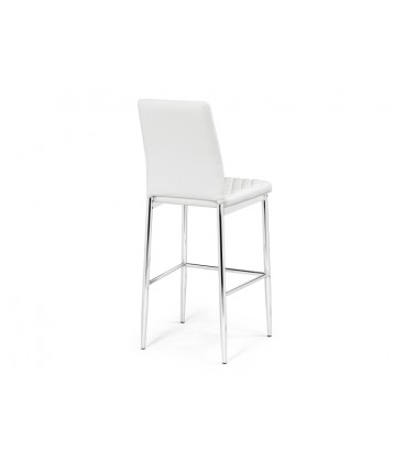 Барный стул Teon белый / хром