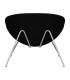 Кресло дизайнерское DOBRIN EMILY LMO-72 (черный ткань AF9, хромированная сталь)