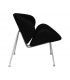 Кресло дизайнерское DOBRIN EMILY LMO-72 (черный ткань AF9, хромированная сталь)