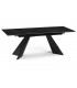 Керамический стол Ливи черный мрамор / черный