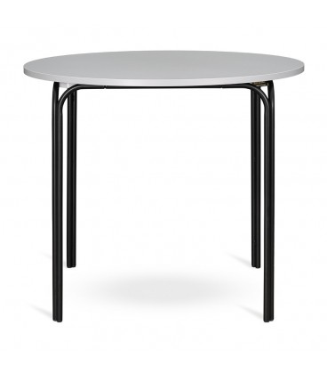 Стол обеденный ror, D90 см, черный/серый