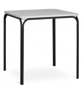 Стол обеденный ror, 70х70 см, черный/серый