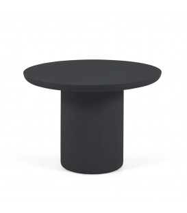 Круглый уличный стол Taimi из бетона в черном цвете