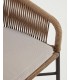 Веревочный барный стул Yanet бежевый 80 см