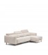 Singa 3-местный диван с правым шезлонгом белого цвета 296 см