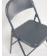 Складное кресло Aidana темно-серое металлическое
