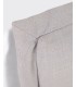 Изголовье из льняной ткани серого цвета Tanit со съемным чехлом 166 x 106 см