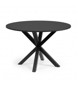 ARYA Круглый Ø 119 cm MDF стол со стальными черными ножками