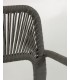 Кресло Cailin из зеленого шнура с оцинкованной сталью