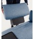 Синий 3-местный диван Compo с маленьким подносом 232 см
