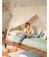 Maralis Кровать-вигвам из массива бука с белой отделкой 90 x 190 см