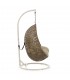 Florina Подвесное кресло с светло-серой ножкой коричневое