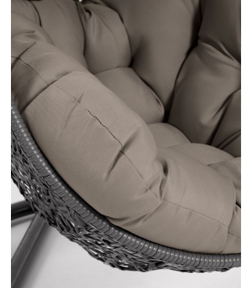 Florina Подвесное кресло с ножкой темно-серое