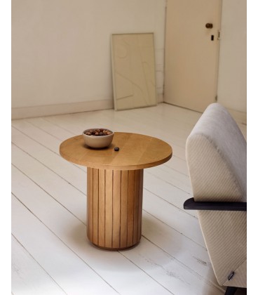 Licia Круглый столик из массива дерева манго Ø 60 см
