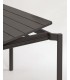 Раздвижной алюминиевый стол для улицы Zaltana с матовой черной отделкой 140 (200) x 90 см