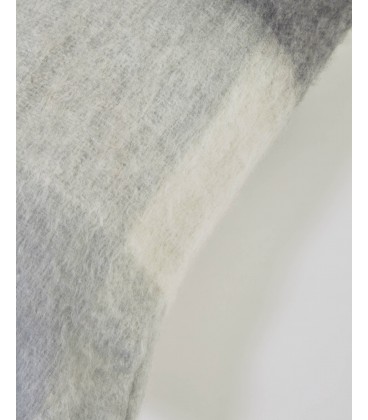 Чехол для подушки Catarina в бело-серую клетку 45 x 45 см