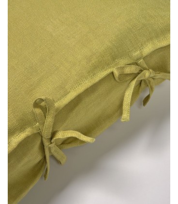 Чехол для подушки Tazu из 100% льна зеленый 45 x 45 cm