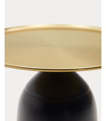 Liuva Круглый приставной столик из золотого металла Ø 52 см