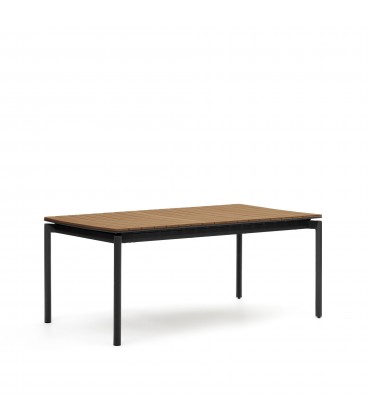 Canyelles Уличный раздвижной стол черный 180 (240) x 100 см