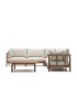 Комплект Sacova, 5-местный угловой диван и журнальный столик из массива эвкалипта
