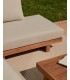 Raco 5-местный угловой диван и журнальный столик из массива акации