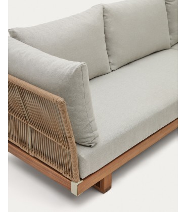 Raco 5-местный угловой диван и журнальный столик из массива акации
