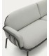 Joncols 3-местный алюминиевый диван серого цвета 225 см