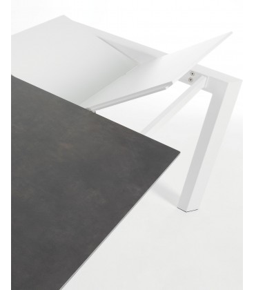 Стол Atta 140 (200) x90 белый керамический