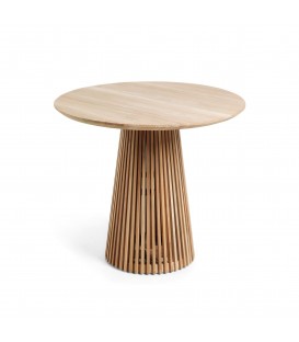 Jeanette Круглый стол из массива тикового дерева Ø 90 см