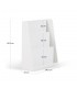 Книжный шкаф Adiventina из МДФ белого цвета 59,5 x 69,5 см