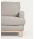 Mihaela 3-местный диван с левым шезлонгом из серого флиса 264 см