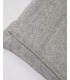 Чехол для подушки Alcara серый с белой каймой 45 x 45 см