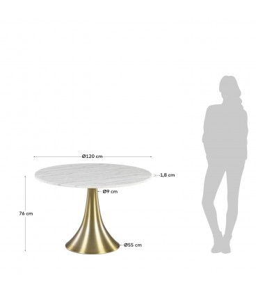 Oria круглый обеденный стол Ø 120 cm