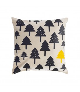 Чехол для подушки Saori 100% хлопок с маленькими деревьями 45 x 45 cm