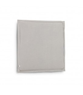 Изголовье из льняной ткани серого цвета Tanit со съемным чехлом 106 x 106 см