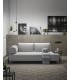 3-х местный диван Compo светло-серый с большим подносом
