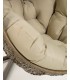 Подвесное кресло Florina коричневое