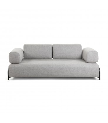 3-местный светло-серый диван Compo