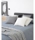 Чехол для подушки Marena из 100% льна с черными полосами 45 x 45 см