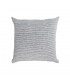 Чехол для подушки Idaira из 100% льна в черно-белую полоску 45 x 45 см