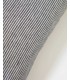 Чехол для подушки Idaira из 100% льна в черно-белую полоску 45 x 45 см