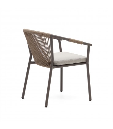 Xelida Садовый стул из алюминия и коричневого шнура