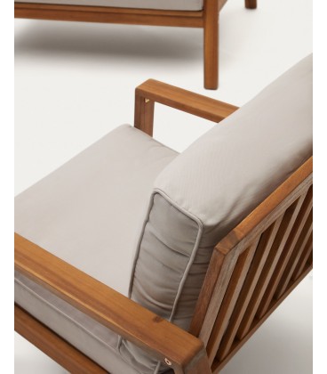 Frares Комплект, 2-местный диван, 2 кресла и журнальный столик из массива акации